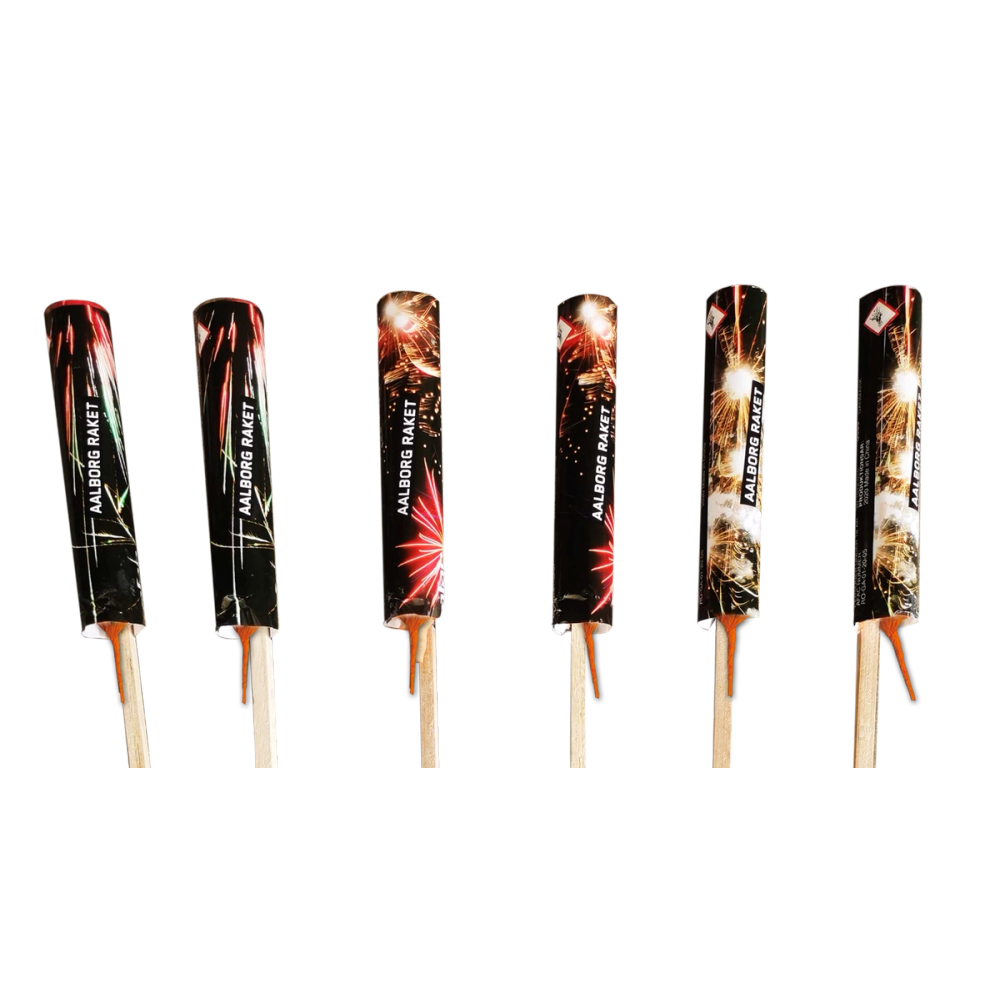 Aalborg, Cylinderraket Sortiment, 6 dele