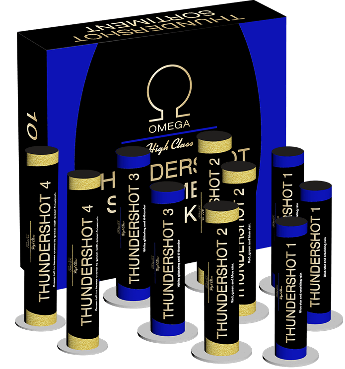 Omega singleshots 10 stk.