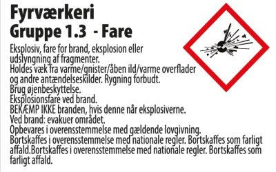 Aalborg, Raket sortiment, 19 dele