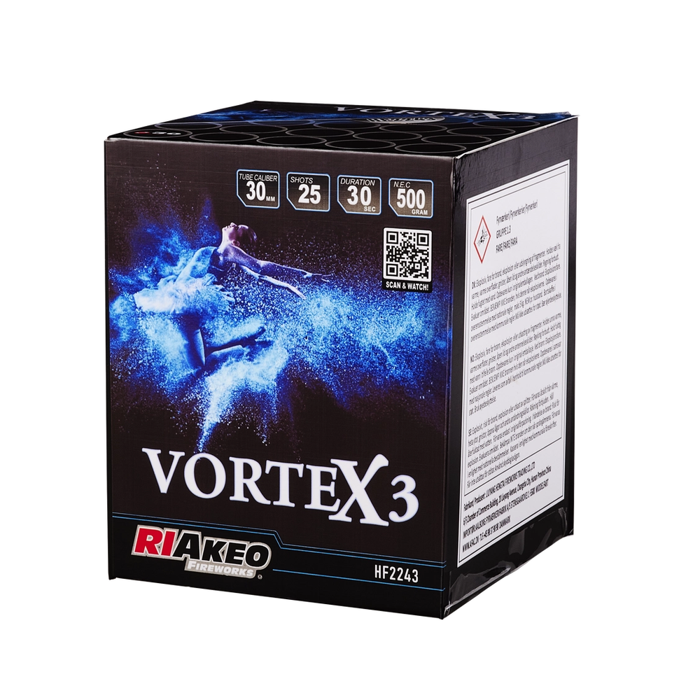 RIAKEO VORTEX 3, Batteri, 25 skud