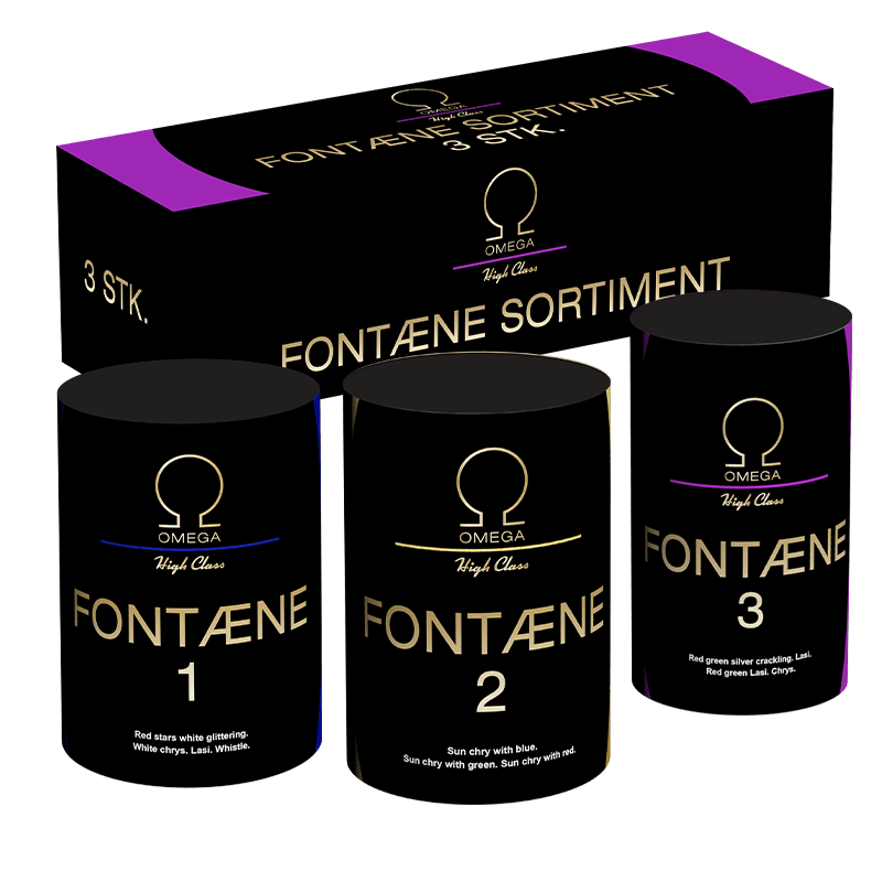 Omega Fontænesortiment